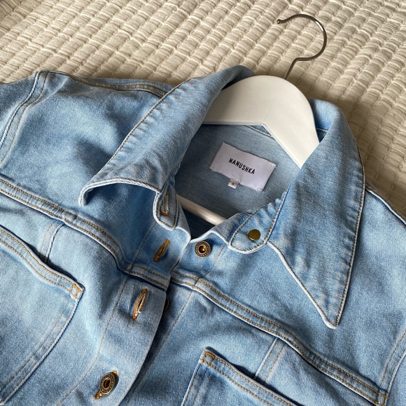 Nanushka S denim shirt jacket - Picture 7 of 7